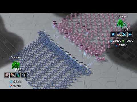 200 Stalkers vs 550 Marines, who wins?