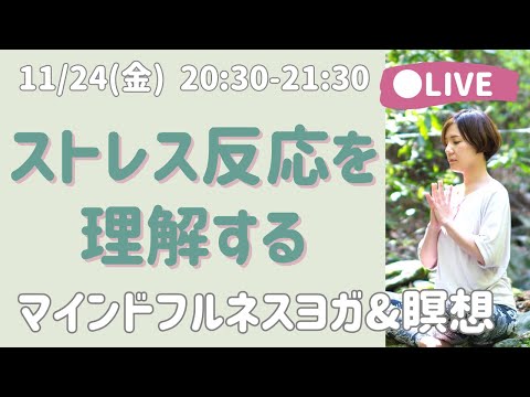 【LIVE瞑想】ストレスに対する反応の理由を理解して平静でいる /マインドフルネス 音の瞑想