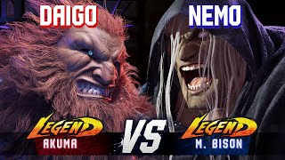 SF6 ▰ DAIGO (Akuma) vs NEMO (M.Bison) ▰ High Level Gameplay