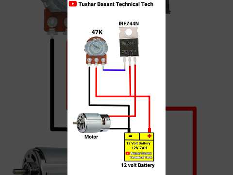 12 Volt Speed Controller Connection DIY Project #shorts