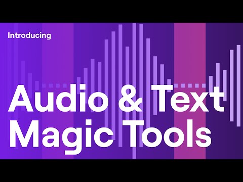 Introducing Audio & Text Magic Tools | Runway