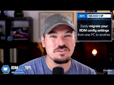 Easily migrate your RDM config settings from one PC to another - RDM Pro Tip 011