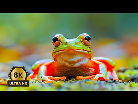 8K  Wildlife Journeys 🐾 Wildlife Discovery 🐢 Soothing Piano Soundscapes