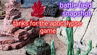 Tanks for the apocalypse SNARL 2023 Issue Two player game snapshot No 1