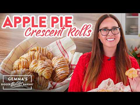 How to Make Apple Pie Crescent Rolls Recipe with Vanilla Glaze