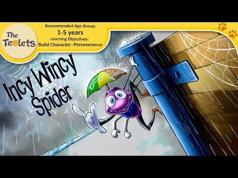 Incy Wincy Spider Nursery Rhyme With Lyrics I Itsy Bitsy Spider I Popular Kids Songs I The Teolets