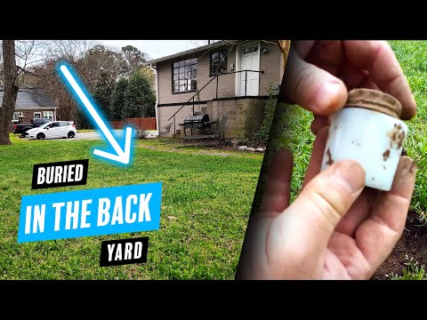 Sealed Jar & Silver Coins Found Buried in The Back Yard! #metaldetecting #treasure