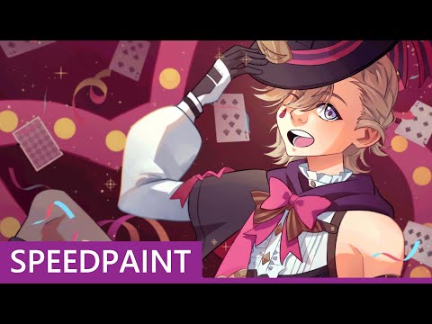 [ANIME SPEEDPAINT] Speedpaint 7 – Lyney Genshin Impact