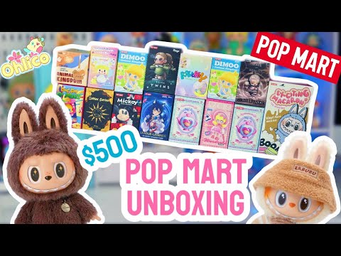 $500 POP MART HAUL + UNBOXING *♡* DIMOO, LABUBU, SWEET BEAN, AND MORE!!