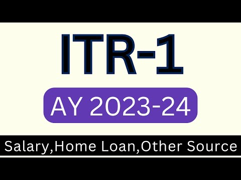 How to file Income tax return(ITR 1) online AY 2023-24, ITR online filing 2023-24 with form 16