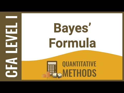 CFA Level I Quant - Bayes' formula