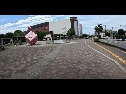 From my home to Aeon shopping mall by bike