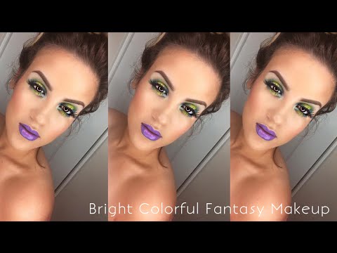 Bright Colorful Fantasy Makeup | Urban Decay Electric Palette