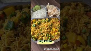 Vegetable Pulao recipe | veg Pulao recipe #noonion #nogarlic #simplerecipes #shorts @vegshortrecipes