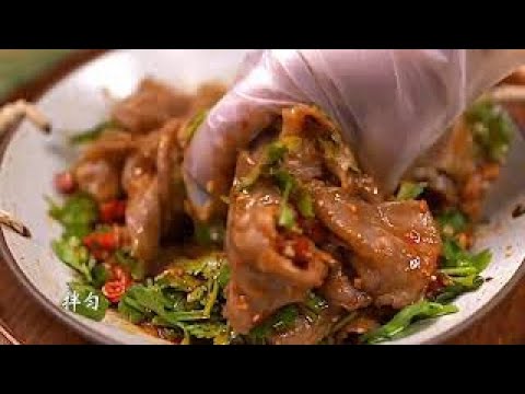 香菜拌肥牛，太好吃了【簡易煮】