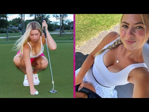 What's the Best Golf Swing for a CRAZY Trick Shot? Ashley Huffman