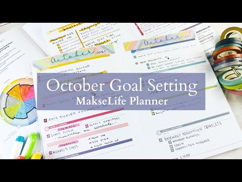 October Goals | Unwinding after a busy month! | MakseLife Plannner | Goal Setting + Reflections