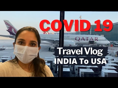 INTERNATIONAL AIR TRAVEL DURING CORONA | COVID 19 Travel Vlog | INDIA to USA | Kannada Vlogs