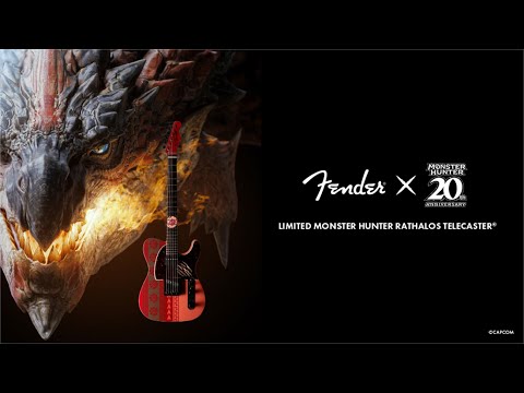 『Limited Monster Hunter Rathalos Telecaster®』モンスターハンター20周年記念、Fender コラボレーションギター2025年3月発売！