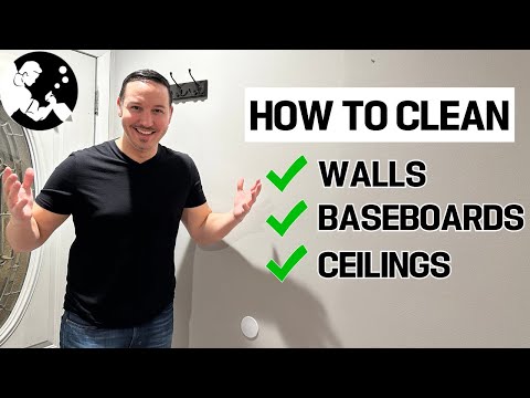 How to Clean Walls, Baseboards & Ceilings