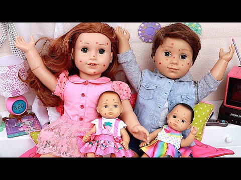 15 min Play Dolls family weekend routine!