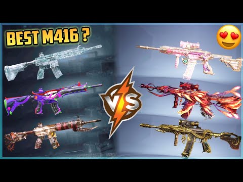 Game For Peace M416 Skin Vs PUBG M416 Skin | BGMI vs GFP M4 Skins Comparison!