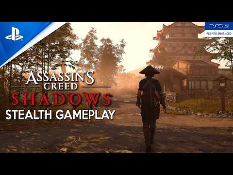 ASSASSIN'S CREED SHADOWS New Stealth Gameplay Demo | Most Ambitious PS5 Pro SHINOBI OPEN WORLD