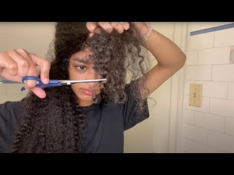 cutting my natural curly hair | type 3b & 3c