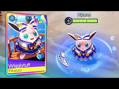 Wigglytuff Default vs Marine Style Holowear Comparison - Pokemon Unite