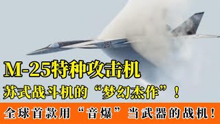 M25特种攻击机：苏式战机的梦幻杰作，用音爆当武器的战斗机！