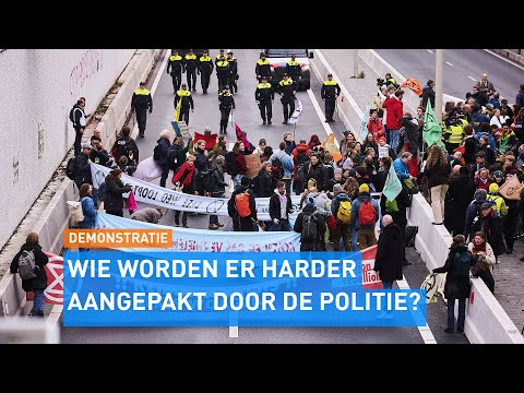 Wie worden er harder aangepakt door de politie? Klimaatactivisten of boeren? | Hart van Nederland