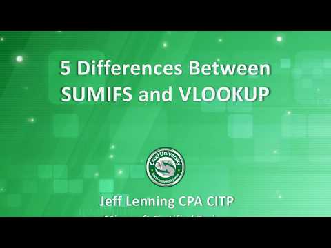 5 Differences between SUMIFS and VLOOKUP