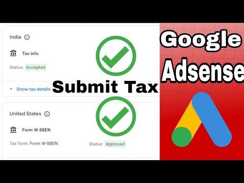 how to submit tax information google adsense