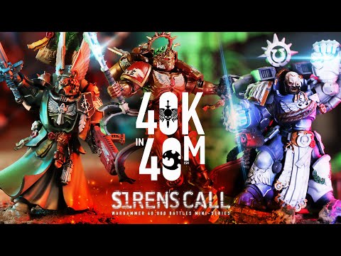 The Final Siren! Space Marines vs Genestealer Cult in the 40k in 40m Siren's Call FInale