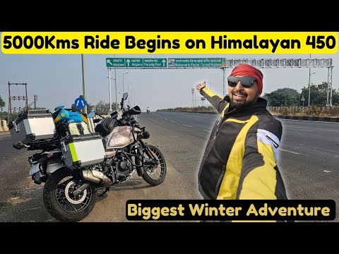 FINALLY BIGGEST RIDE ON MY HIMALAYAN 450 BEGINS | 5000kms Winter Adventure - Mumbai To Amravati 🔥