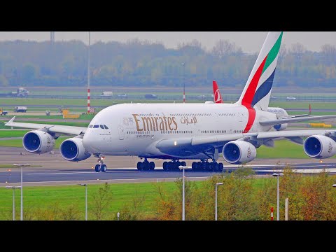 42 HEAVY LANDINGS & TAKE OFFS | A380, B747F, A350, B777 | Amsterdam Schiphol Airport Spotting