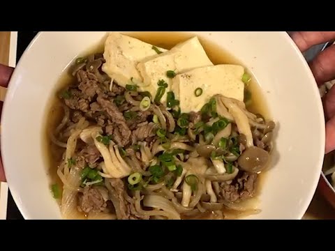 Simmered Meat and TOFU-JAPANESE FOOD