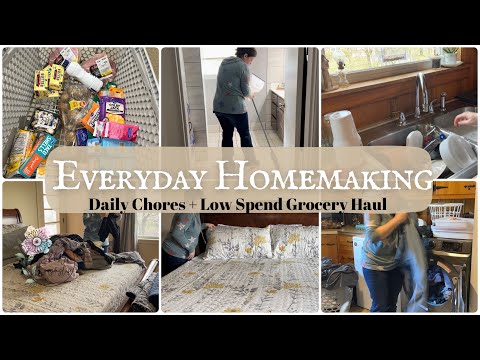 Trying to play catch up || Homemaker Day In The Life || Low Spend Weekly Grocery Haul