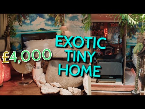 AMAZING Tropical 'Tiny House' Bedroom | Minimalist Small Space Living