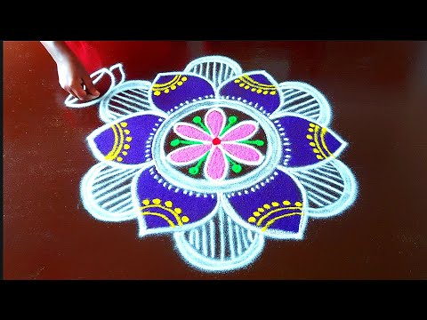 Kaarthigai vilakku kolam 🪷 rangoli designs 🪷 thipkiyanchi rangoli🪷 கார்த்திகை தீப கோலம்