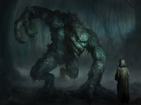 SWAMP CREATURE time lapse digital painting