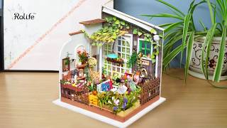 Rolife wooden house | Miniature dollhouse - Miller's Garden DG108