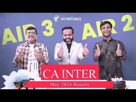 Interview with CA INTER AIR - 2 Yagya & AIR - 3 Hiresh l MAY 2024 l CA Bhanwar Borana