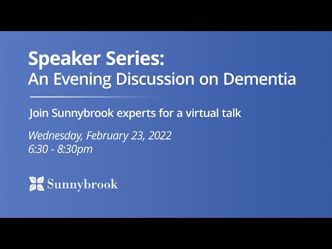 Speaker Series: An Evening Discussion on Dementia