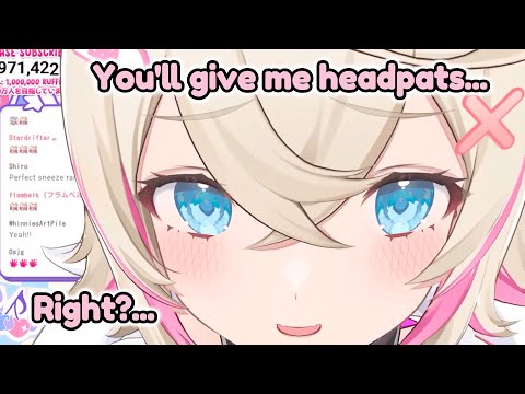 Mococo begging for headpats in 3D gave me diabetes [hololive / fuwamoco]