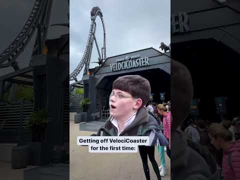 Getting Off VelociCoaster For The First Time 🦖🎢 #universal #themepark #rollercoaster