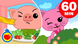 🥕🥦 No, No Veggies🍅🥬+ More Kids Songs ♫ Plim Plim - The Kindness Hero (60 Min)