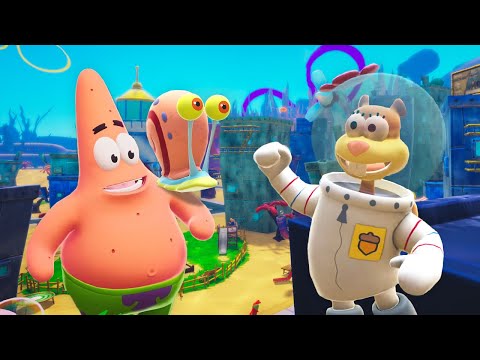 SpongeBob The Patrick Star Game - 100% Walkthrough Part 5: Downtown Bikini Bottom & The Airfield