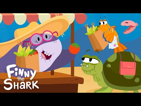 The Farmer In The Dell | Nursery Rhymes | Finny The Shark