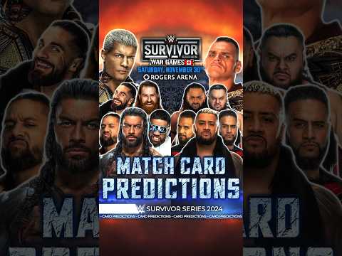 Survivor Series 2024 - Match Card Predictions [v3] #SurvivorSeries #Bevelock #WWE #Shorts